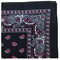 132 Pack Polyester Bandanas Multi-Color Paisley Pattern Sewn Edges Accessories
